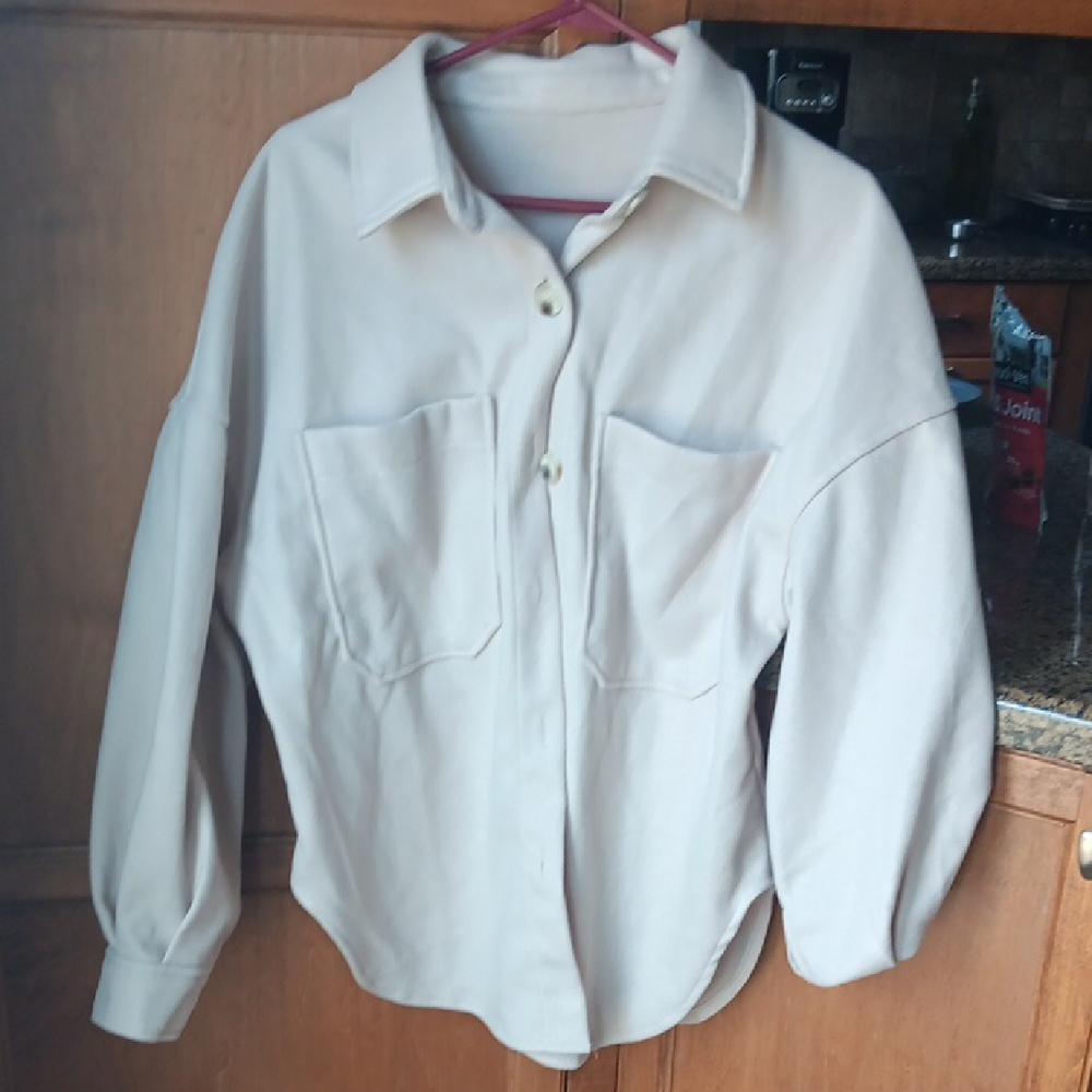 Cream Button-Up Shirt